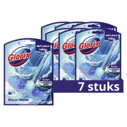 7xGlorixToiletblokBlauwWaterOcean