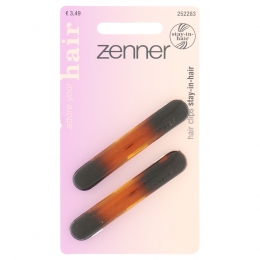 ZennerHaarspeldStayinHairBruin75cm2stuks