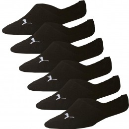 PUMASneakerSokkenFootie6-PackZwartWit