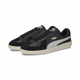 PUMAArmyTrainerSneakersZwartLichtgrijsGoudWit