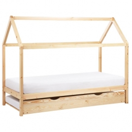 Beliani-CRILLON-Onderschuifbed-Lichtbruin-90x200-Hout