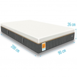 MatrasESLAVitaalGelfoamPocketvering90x200dikte26cm