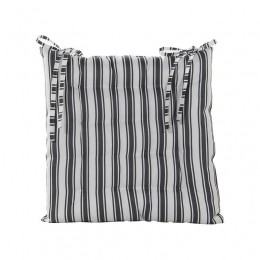 Stoelkussen38x38cmAntracietStreep-Annascollection
