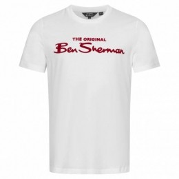 BENSHERMANFlockedLogoHerenT-shirt0076268-010