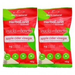 2xHerbalandGummiesAppleCiderVinegar40gr