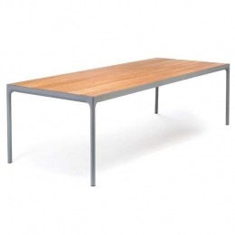 HoueFourtuintafel270x90bamboeonderstelgrijs