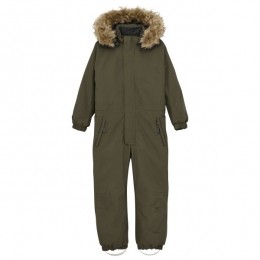 ColorKids-KidsCoverallwithfakeFur-Overallmaat122bruin