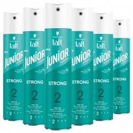 6xTaftJuniorHairsprayStrong250ml