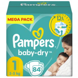Pampers-BabyDry-Maat1-MegaPack-84luiers