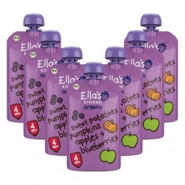 7xEllasKitchenKnijpzakje4mAppelZoeteaardappelPompoenBosbessen120gr