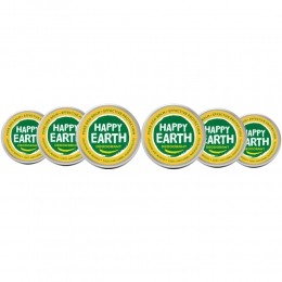6xHappyEarth100NatuurlijkeDeodorantBalmJasmineHoWood45gr