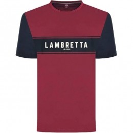 LambrettaBurgundyHerenT-shirtSS9819-BURGNAVY