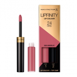2xMaxFactorLipfinityLiquidLipstick020Angelic23ml