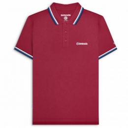 LambrettaTripleTippedHerenPoloshirtSS1650-BURG-WDBN