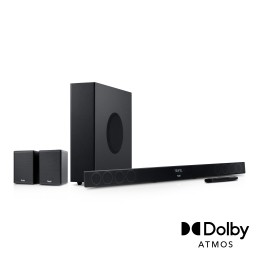 TeufelCINEBAR11voorDolbyAtmos21-setSurroundsound3D-geluidBluetoothDraadlozesubwooferZwart