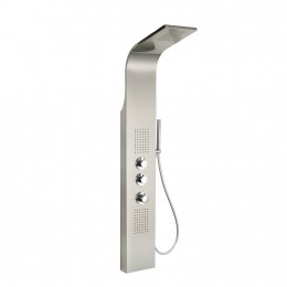 BWSDouchepaneelErniemetThermostatischeKraan148x22cmRVS