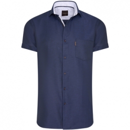 OverhemdCappuccinoItaliaShortSleeveBlouseNavy