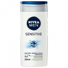 3xNIVEAMenDouchegelSensitive250ml