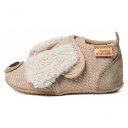 LivingKitzbhel-KidsBabyklettHermannHund-Pantoffelsmaat20beige