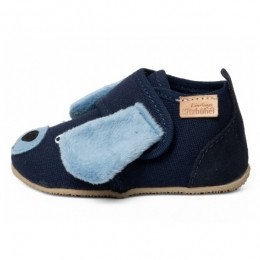 LivingKitzbhel-KidsBabyklettHermannHund-Pantoffelsmaat24blauw