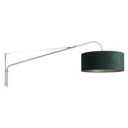 SteinhauerWandlampelegantclassy8130staalvelourskapgroen