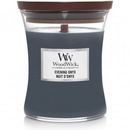 WoodWickGeurkaarsMediumEveningOnyx275gr