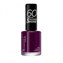 3xRimmelNagellak60SecondsSuperShine345BlackCherries8ml