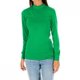 T-ShirtLangeMouwKissesampLove1625-M-VERDE