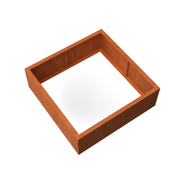 ArtesaRechthoekigeplantenbakcortenstaalL120xB120xH40cmzonderbodem-Geroba