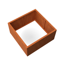 ArtesaRechthoekigeplantenbakcortenstaalL120xB120xH60cmzonderbodem-Geroba