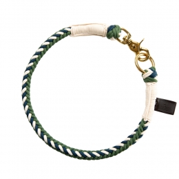 HUNTERHondenhalsbandTinnumgroen-blauwMaatL-XL