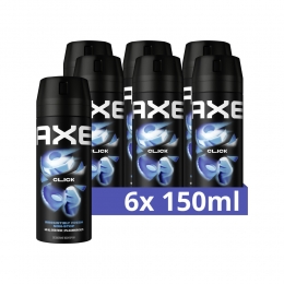 6xAxeDeodorantBodysprayClick150ml