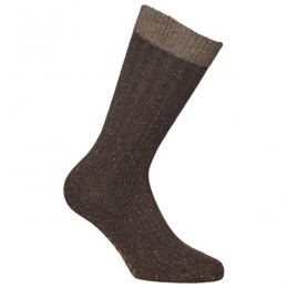 AlpacasocksCo-MerinoSilkRibCrew-Multifunctionelesokkenmaat42-45bruin