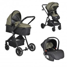 MoniRioGreen3-in-1CombiKinderwagenIncli-SizeAutostoel