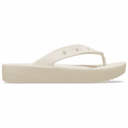 Crocs-WomensClassicPlatformFlip-Sandalenmaat10beige