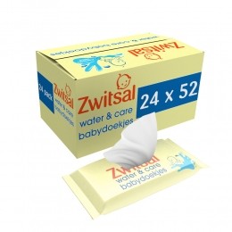 2xZwitsalWaterCareBabydoekjesmetZwitsalgeur12x52624stuks