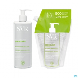 SVRSebiaclearMicellairWater400mlNavulling400ml