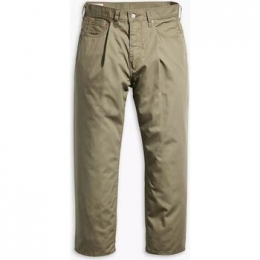 BroekLevis399570009-STAYLOOSEPLEATEDCROP-SMOKEYOLIVE
