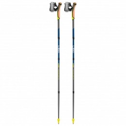 Leki-TravellerFXOneCarbon-Nordicwalkingstokkenmaat130cmgrijsgeel