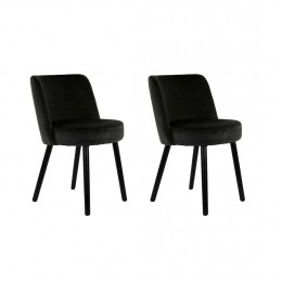 EetkamerstoelEckleyvelvetglansgrijssetvan2OUTLET