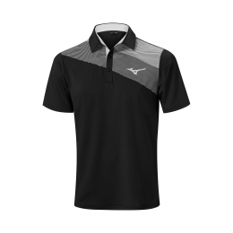 MizunoEliteFadePoloZwartHerenMaatS