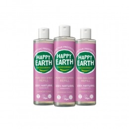 6xHappyEarth100NatuurlijkeDeoSprayNavullingLavenderYlang300ml