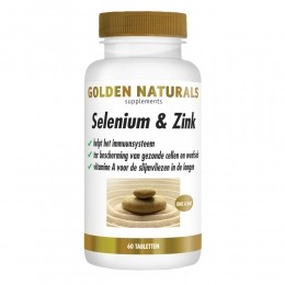 GratisVerzending2xGoldenNaturalsSeleniumZinkVegan60tabletten