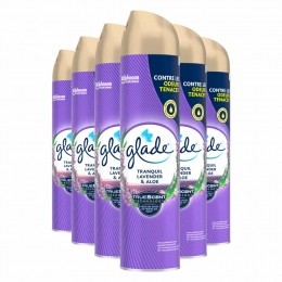 6xGladeLuchtverfrisserSprayTranquilLavenderAloe300ml