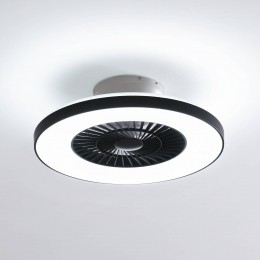 LindbySmartLEDplafondventilatorPaavozwartstilTuya