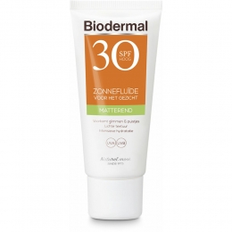 BiodermalZonnefludeGezichtMatterendSPF3040ml
