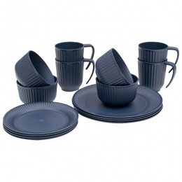 Outwell-Delish4PersonDinnerSet-Besteksetblauw