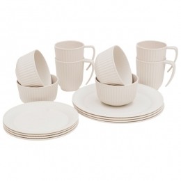 Outwell-Delish4PersonDinnerSet-Besteksetbeigewit