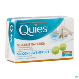 QuiesGehoorbeschermingSiliconeZwemsportMaxi3PaarOordoppen