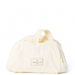 TheFlatLayCoDrawstringMakeupBaginVanillaParachute